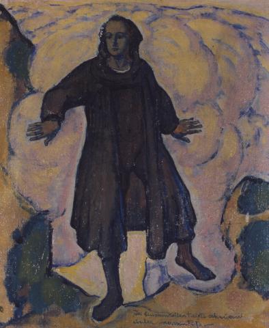 Koloman Moser, Allegorische Figur, Öl auf Leinwand, um 1915